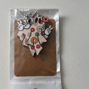 Floral Ghost Earrings